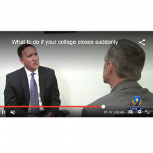 Jonathan Vogel Discusses What College Students Should Do If Their School Suddenly Closes